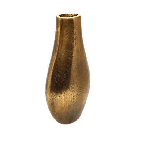 ALUMINIUM FLOWER VASE (GOLD)